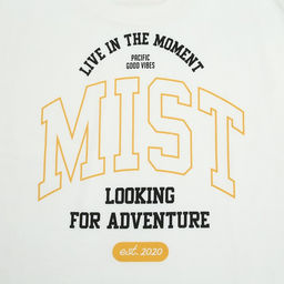 Футболка женская Mist Old School, размер 50, цвет молочный