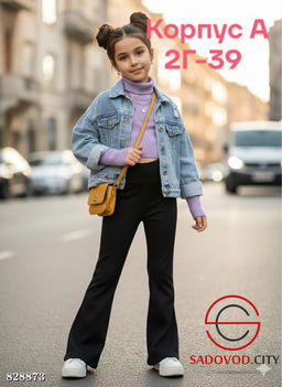 Штаны для девочки на резинке