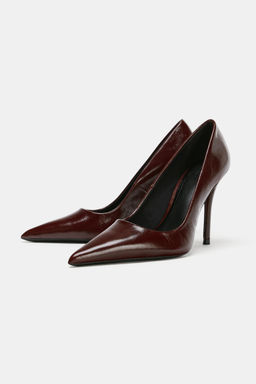 LEATHER HIGH-HEEL SHOES - Zara фото 3