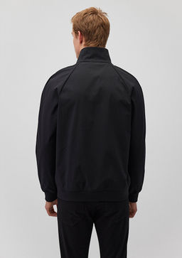 Dik Yaka Siyah Ceket - Mavi фото 4