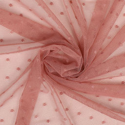 Сетка эластичная Мушка KRUZHEVO арт.TBY.00128 ш.160см цв.04(17-1514) сухая роза уп.1м