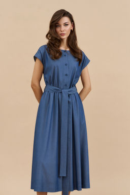 Платье 0871 деним - Diliafashion фото 3