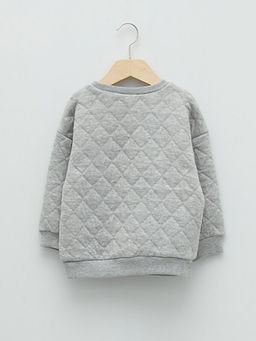 Bisiklet Yaka Uzun Kollu Erkek Bebek Sweatshirt - Waikiki фото 2