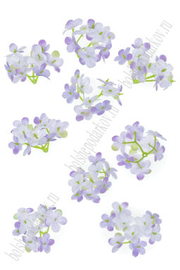 Головки цветов "Гортензия" 4 см (20 шт) SF-7874, фиолетовый