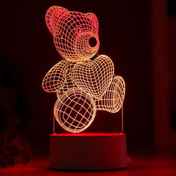 Светильник "Мишутка" LED RGB от сети 9,5х10,5х20 см RISALUX