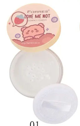 FARRES /3028-01/ Крем-пудра рассыпчатая "Love Me Not" (белый).6