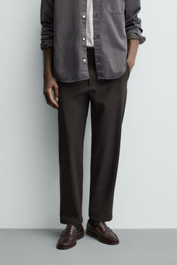 PANTAL?N REGULAR FIT CONFORT / Marr?n - Zara фото 11