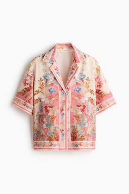 Camisa de lyocell de manga corta - H&m фото 2