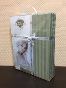 КПБ "Мирослава" цветная (2 наволочки 70/70) Фисташка