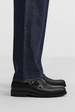 LEATHER BUCKLE SHOE - Zara фото 3