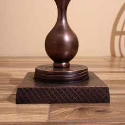 Стол кофейный, 41×41×56 см, алюминий, мрамор