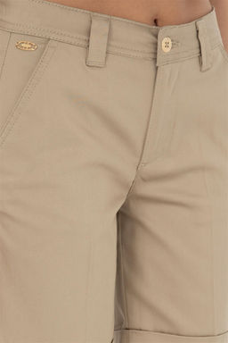 Женские тканые шорты светло-хаки Неожиданная скидка в корзине - U.s. polo assn фото 5