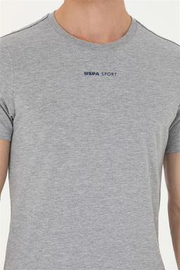 Мужская серая меланжевая футболка - U.s. polo assn фото 14