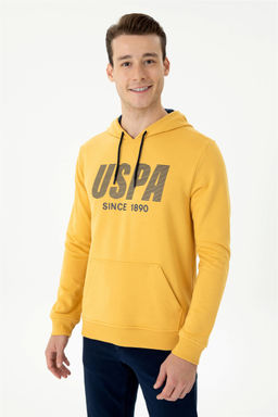 U. S. Polo Assn Мужская горчичная толстовка с капюшоном - U.s. polo assn фото 10