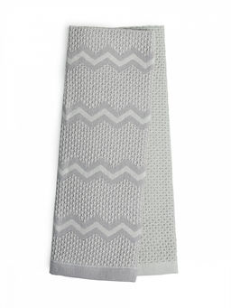 Набор кухонных полотенец 2шт 35x70 темно-серый вафельное полотно