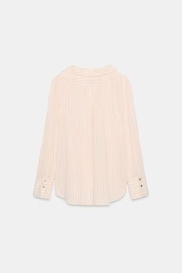 CAMISA RAYAS ZW COLLECTION / Rosa / Blanco - Zara фото 7