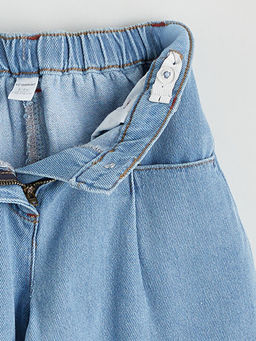 Beli Lastikli Wideleg K?z ?ocuk Jean Pantolon