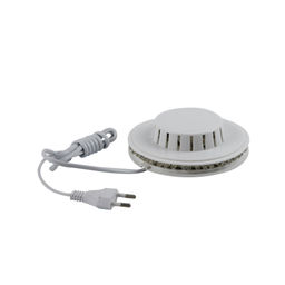 Светодиодный светильник-проектор ULI-Q304 2,5W/RGB WHITE. Напольный. Серия DISCO, многоцветный. Горизонтальная проекция. ТМ VOLPE. Кабель с вилкой, 220В. Цвет корпуса - белый.