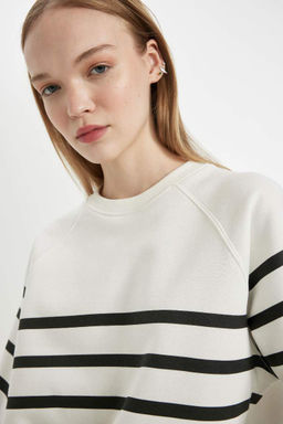 Толстовка из плотной ткани Cool Oversize - Defacto фото 4