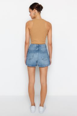 Mavi Yuksek Bel City Boy Denim Sort TWOSS23SR00199