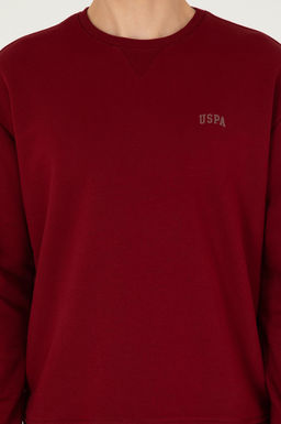 Мужской бордово-красный базовый свитшот Неожиданная скидка в корзине - U.s. polo assn фото 6