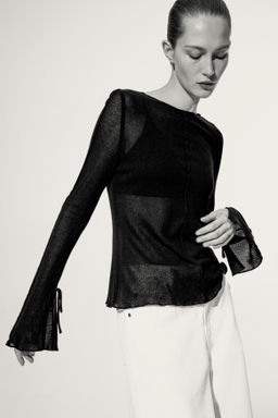Top de punto con escote barco - H&m фото 5