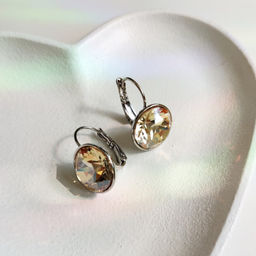 Серьги с кристаллами Swarovski