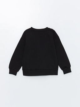 Bisiklet Yaka K?z ?ocuk Kal?n Sweatshirt