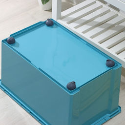 Контейнер для хранения игрушек на колесах Follow Me, 57 л, пластик, синий - Simaland фото 8