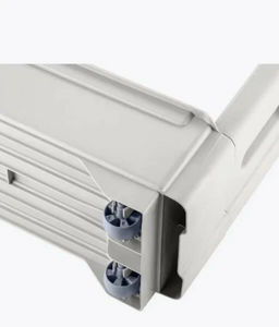 Этажерка Keeplex Regular на колесиках трехсекционная узкая 53,7х13,3х71 см белое облако KL383812048