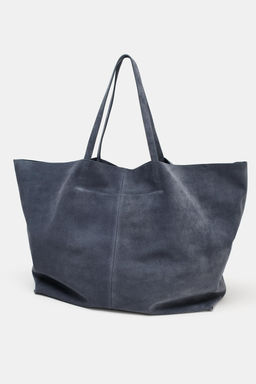 BOLSO PIEL SERRAJE MAXI SHOPPER / Azul - Zara фото 6