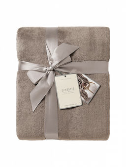 Плед плюшевый 150x200 коричневый