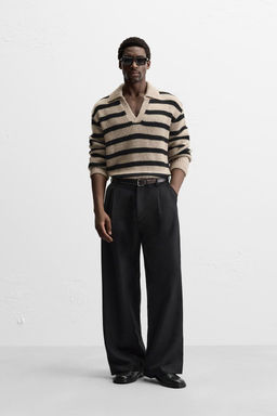 STRIPED KNIT POLO SHIRT - Zara фото 3