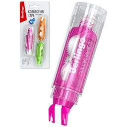 Корректирующая лента Berlingo "Color Shift" 5мм*6м, +2 сменных картриджа (FKs_06031)