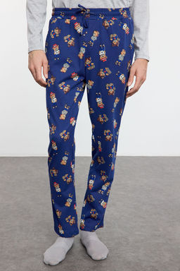 TRENDYOL MAN Grimelanj - Lacivert Ay?c?k Desenli Couple/Cift Orme Pijama Tak?m? TMNAW25PT00044 - Trendyolmilla фото 9