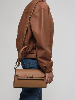 Сумка Emma DBR 31112 коричневый лист  фото 6