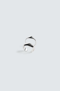 PACK OF 2 COMBINED METAL RINGS - Zara фото 10