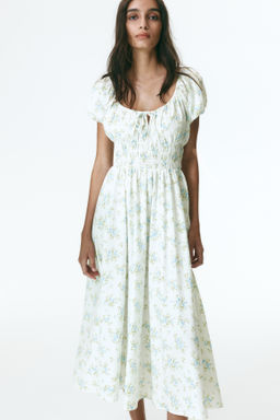 Vestido con cintura nido de abeja - H&m фото 4