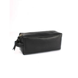 Сумка/Нессер дорож натуральная кожа Croco-726, 1отд, черный флотер (40) 265369