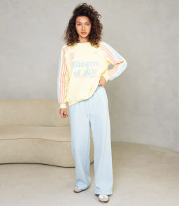 Спортивный костюм #КТ333 (4), жёлтый, голубой - Dommod фото 4