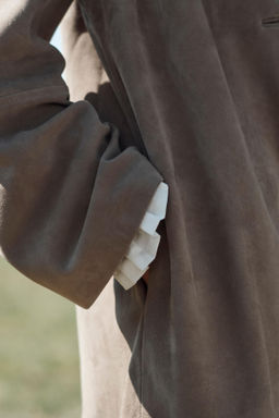 100% SUEDE LEATHER COAT LIMITED EDITION - Zara фото 5