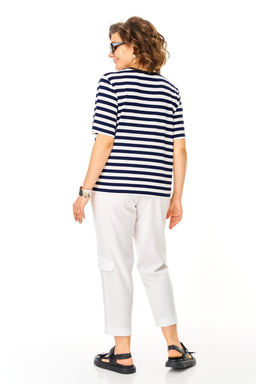 Костюм Michel Chic 1456 белый , полоска
