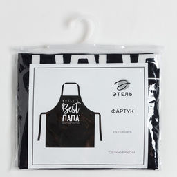 Фартук Этель BEST ПАПА 73х71 см, 100% хлопок, саржа 190 гр/м2  фото 8