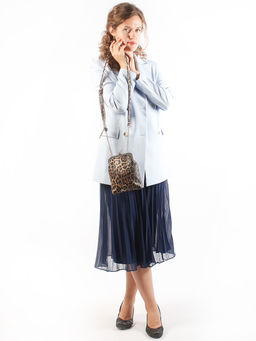 LACCOMA сумка Китти-HL040-леопард темно-коричневый эко кожа хлопок  фото 2