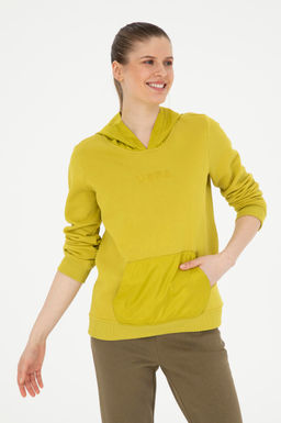 Женский свитшот фисташкового зеленого цвета