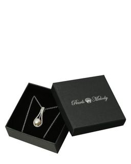Pearls Melody. Кулон каплевидной формы с белой жемчужиной