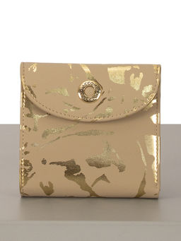 LACCOMA кошелек LA-2075-бежевый-золотой натуральная кожа