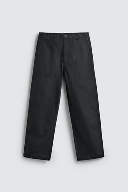 PANTAL?N STRAIGHT FIT LAVADO / Acero - Zara фото 7