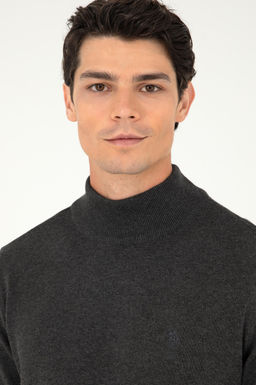 Мужской базовый свитер антрацитового меланжа Неожиданная скидка в корзине - U.s. polo assn фото 2