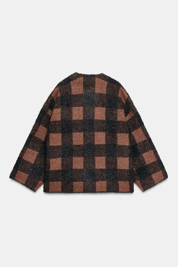 CHECKED CARDINGAN - Zara фото 6